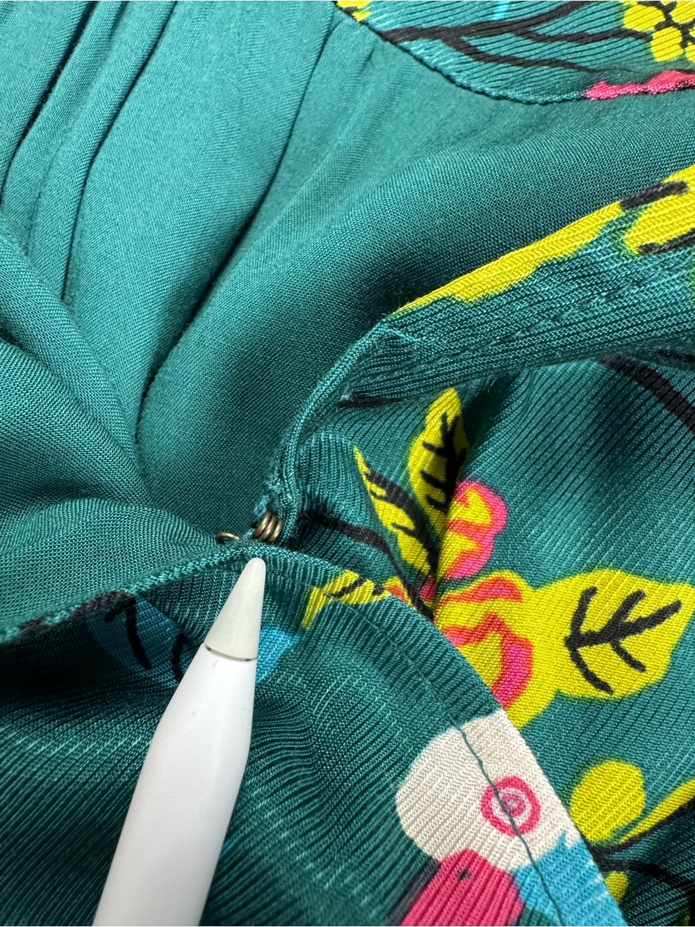 Maeve by Anthropologie Buttonfront Shirt Dress Green Botanical Birds Size 12 - Picture 6 of 16